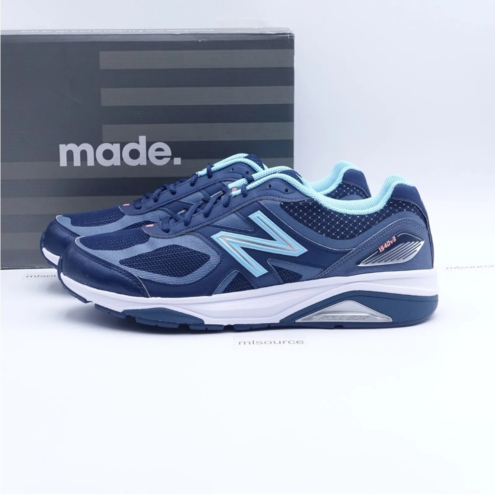 New Balance Navy and Light Blue Athletic Shoes